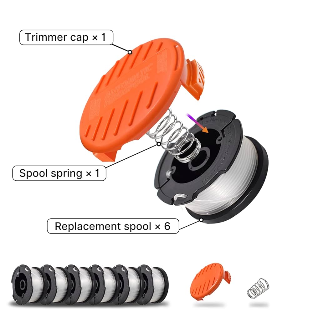 Bobine Reflex 6m Fil 2mm - BLACK + DECKER - GL7033 GL8033 GL9035 - Noir