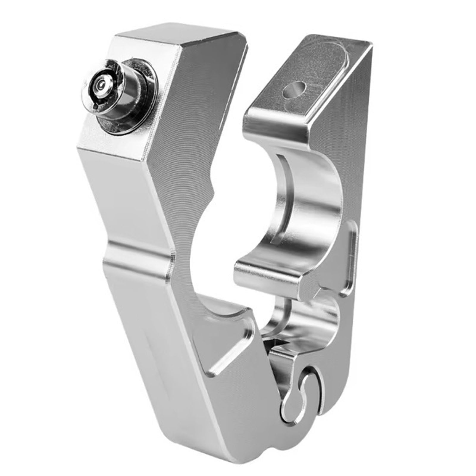 Motorcycle Handlebar Lock Security Safety Motor Locks Motorcycle Grip Lock Fit Handlebar Handset Brake Lever Disc Locking Anti-Theft Motorcycle Disc Lock(Silver)