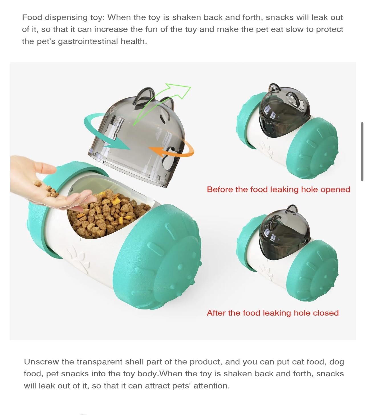 Palla Puzzle Per Cani - Giocattolo Interattivo Distributore Crocchette Per Tutte Le Taglie - Foto 8