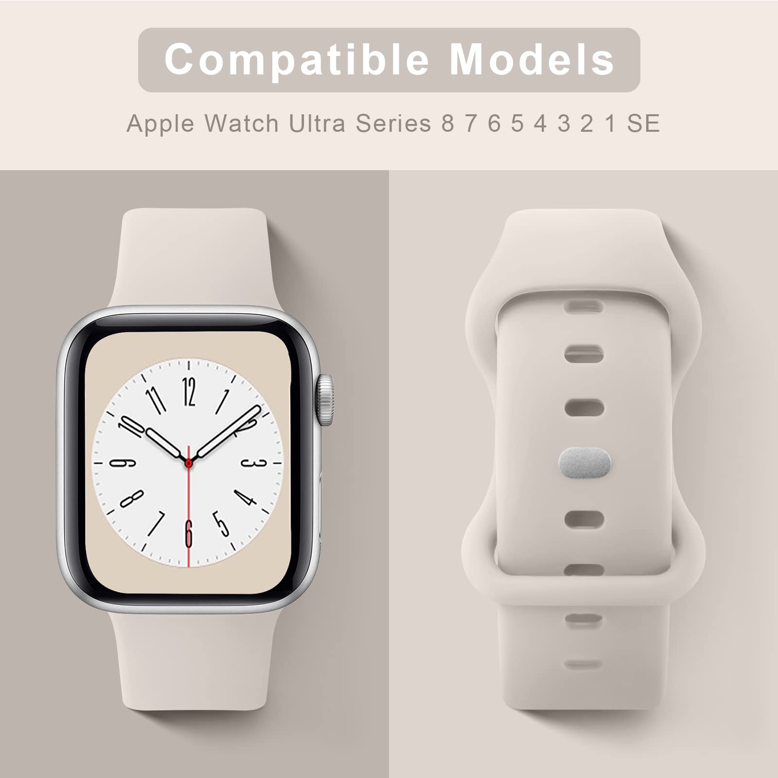 Tobfit 3-Pack Strap Compatible with Apple Watch Series 10/9/8/7/6/5/4/3/2/1/SE 1 2 – 38mm/40mm/41mm/42mm/44mm/45mm/49mm Replacement Band for Men & Women (Smartwatch Not Included) — Amazon image 2
