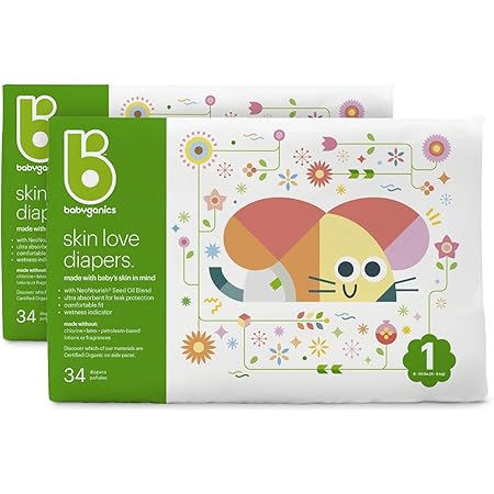 Amazon.com: Babyganics Diapers, Size 3, 28 Ct, Ultra ...