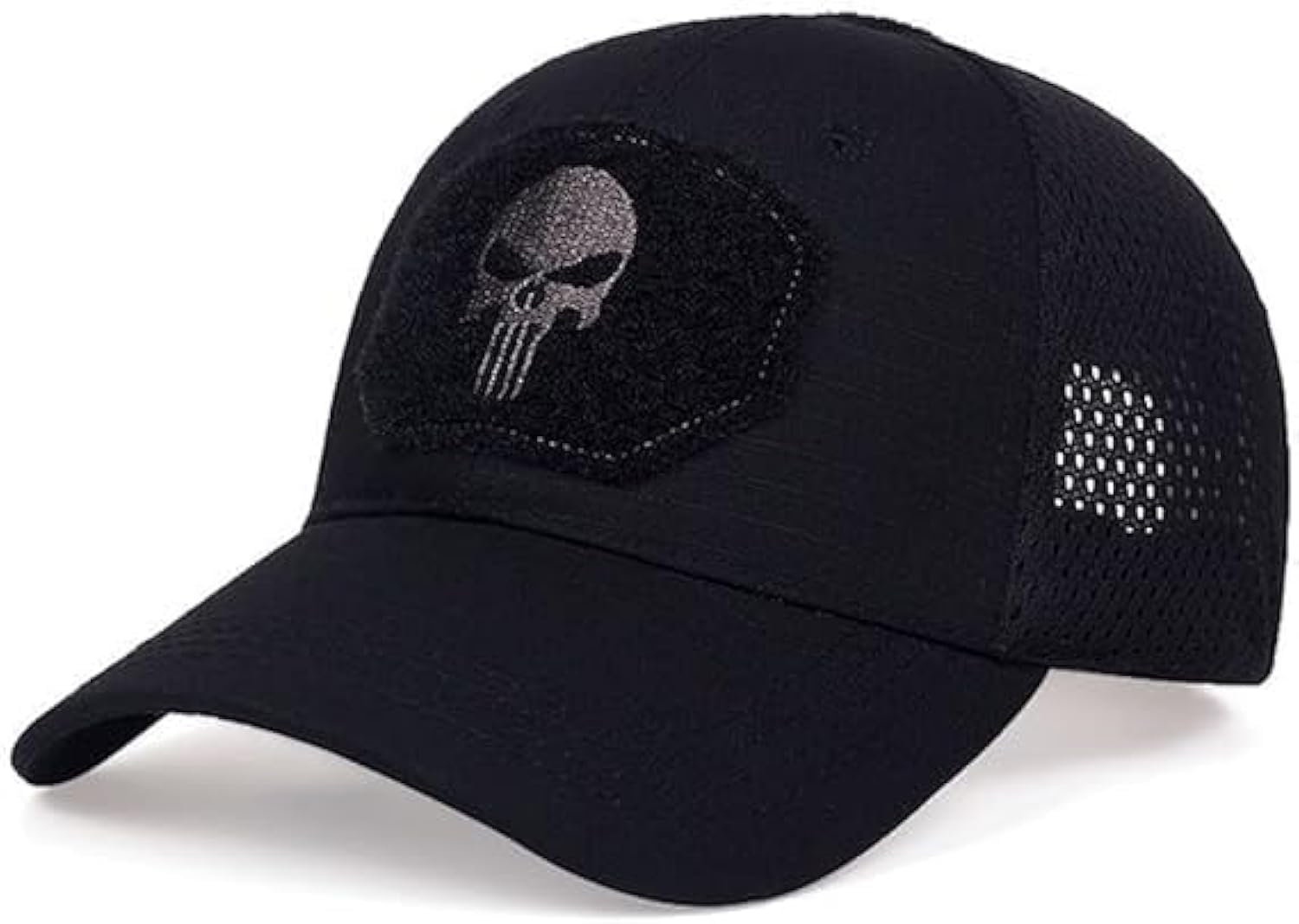 Skull Mesh Baseball Cap Men Tactical Operator Caps Fitted Outdoor Breath Hats