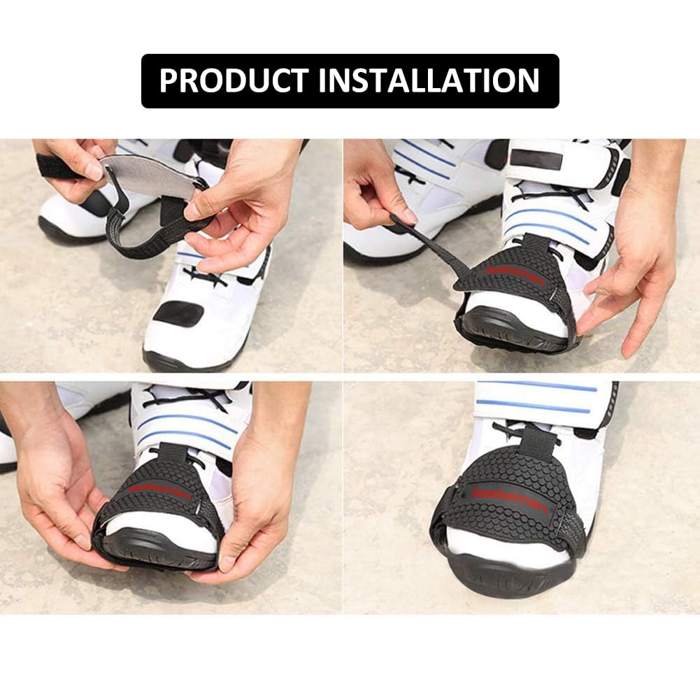 Protecteur De Chaussure Moto - Housse Anti-abrasion Pour Levier De Vitesses, Taille Unique, PVC élastique