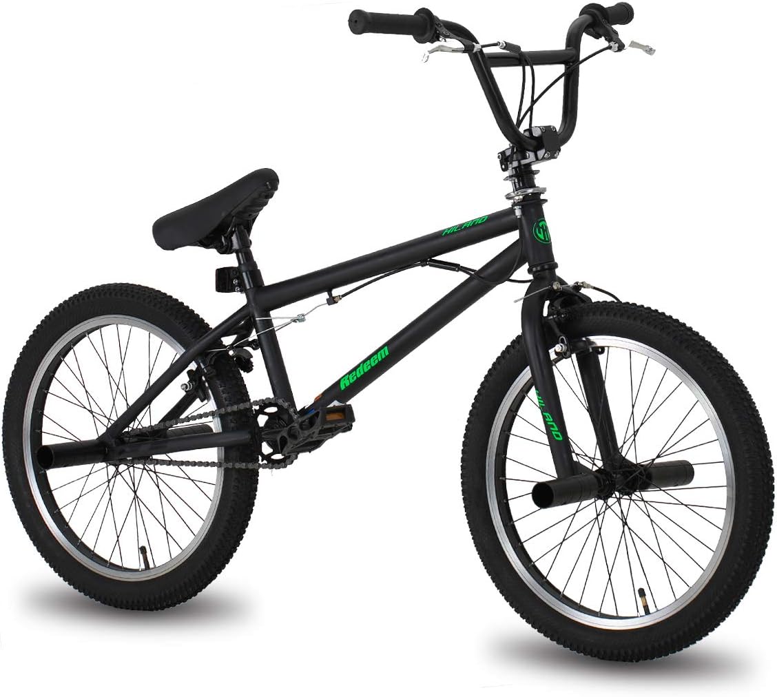 HILAND Redeem 20 Inch Kids BMX Bike with U-Brakes, BMX Bicycle for Kids 7-13 Years Old, 20 Inch Children BMX Bicycle for Boys Girls with 360 Degree Gyro & 4 Pegs, Multiple Colors