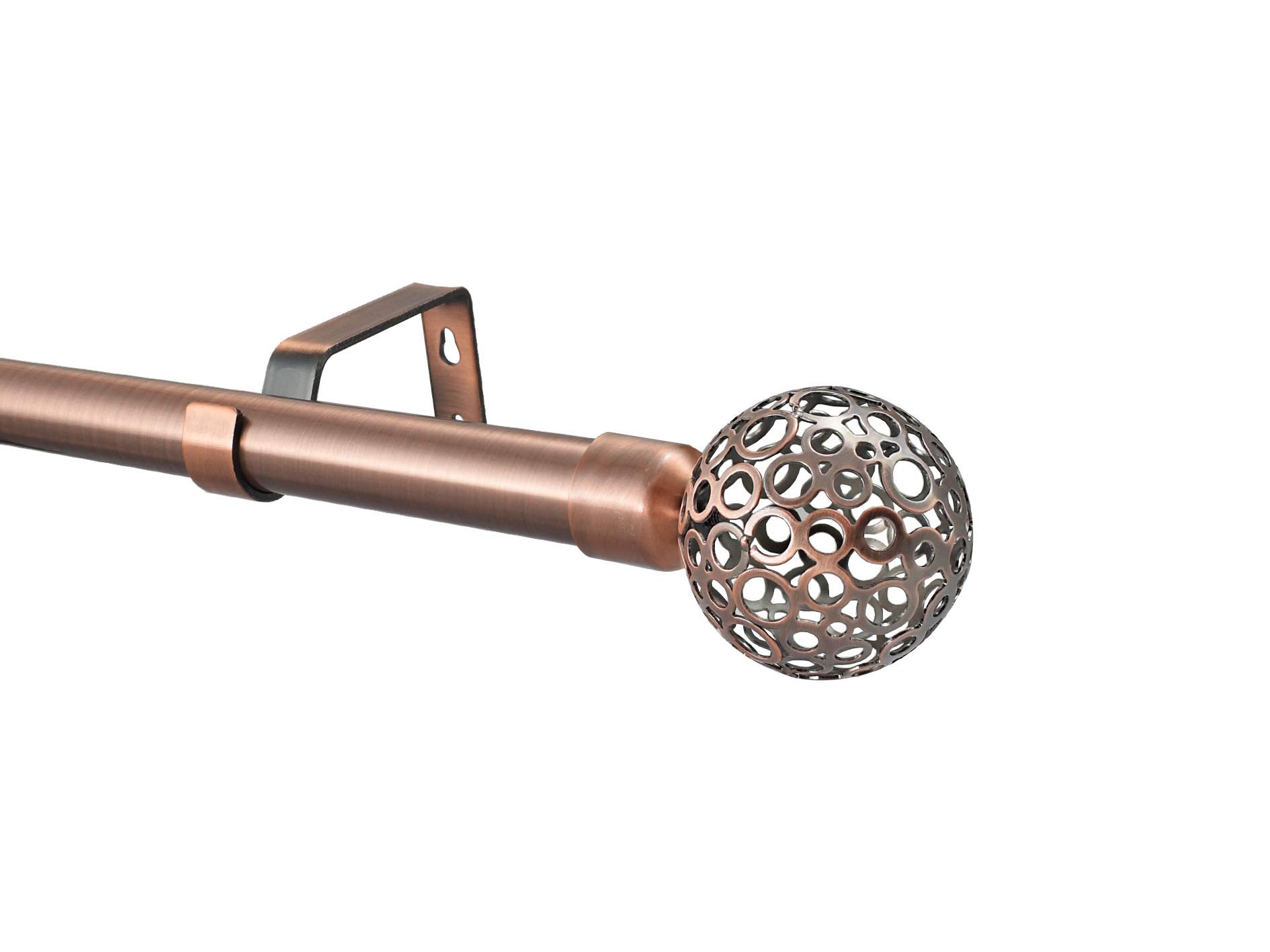 Your Home Online 28mm Antique Copper Metal Curtain Pole Osaka Finial Various Lengths (1m)