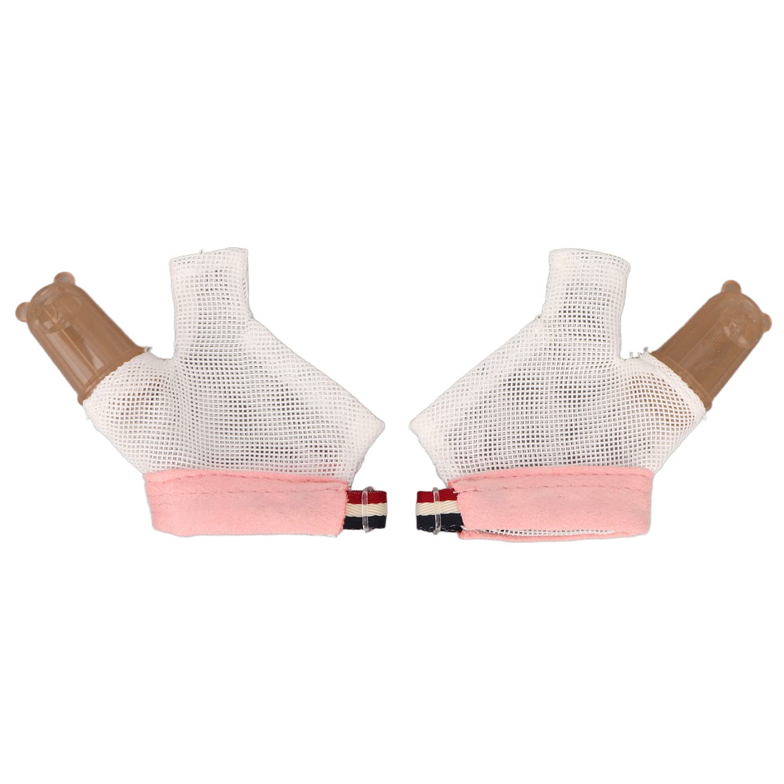 1 Paire Pouce Sucer ArrêT Pouce Sucer Doigt Garde Doux RéGlable avec Boucle Pouce Traitement Protecteur pour Enfant (Rose)