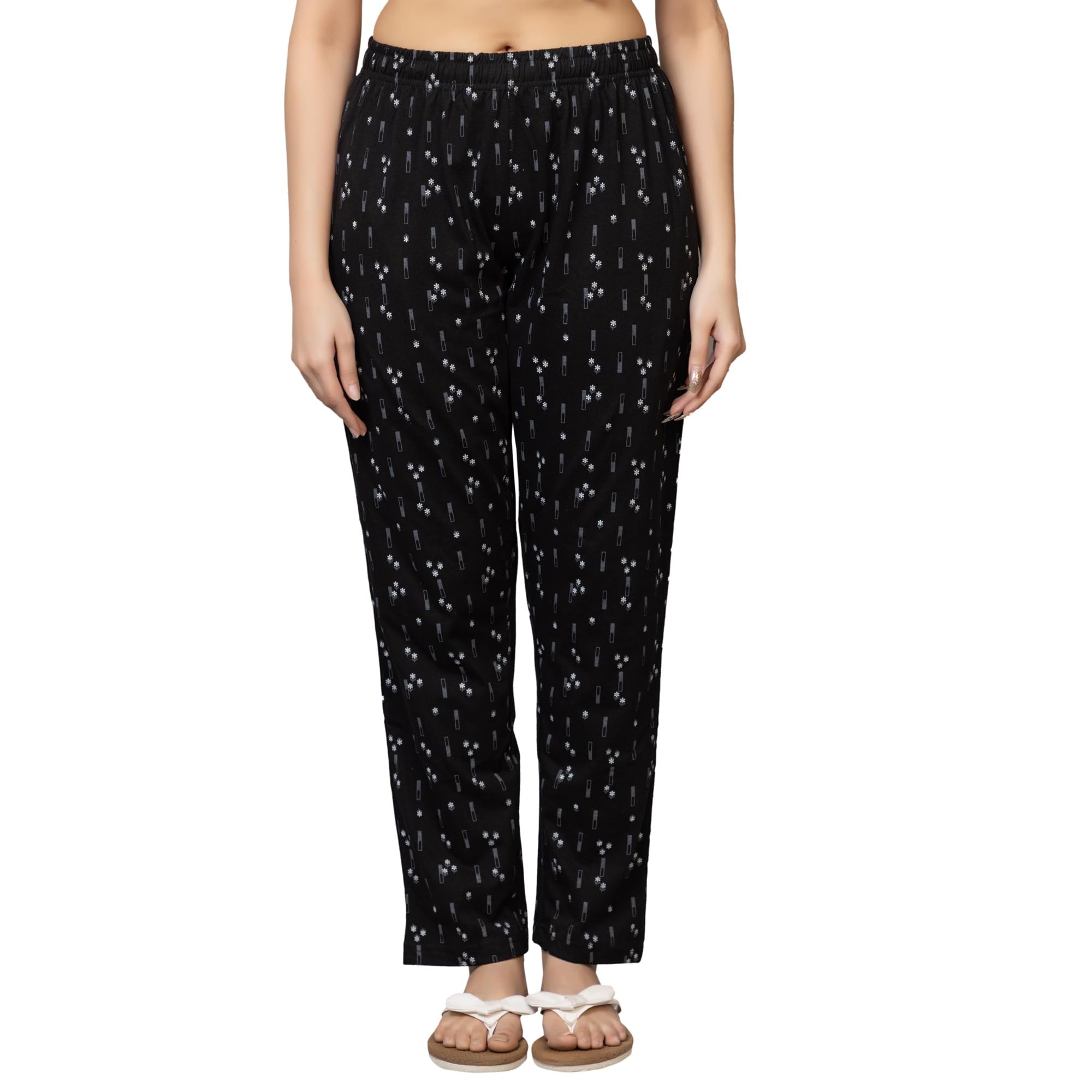 xenios Women’s Cotton Pyjama Pants | Soft Breathable Sleepwear Bottoms with Elastic Waist | STYLE 185-picture-42