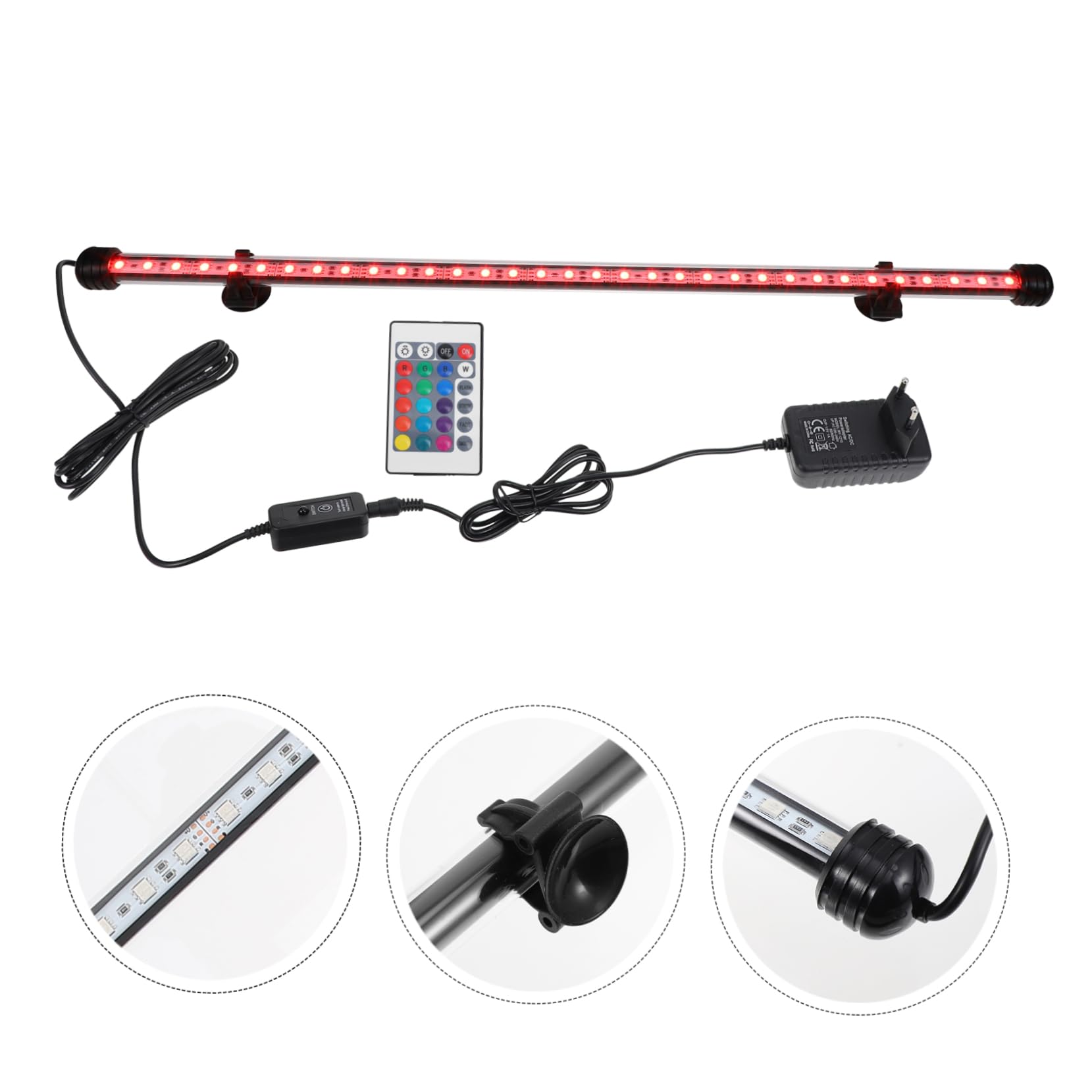 minkissy Luz De Buceo De Acuario Luz Del Acuario Suministro De Acuario Lámpara Led Creativa Lámpara De Pecera Adorno De Lámpara Suministros Para Peceras Acrílico Control Remoto