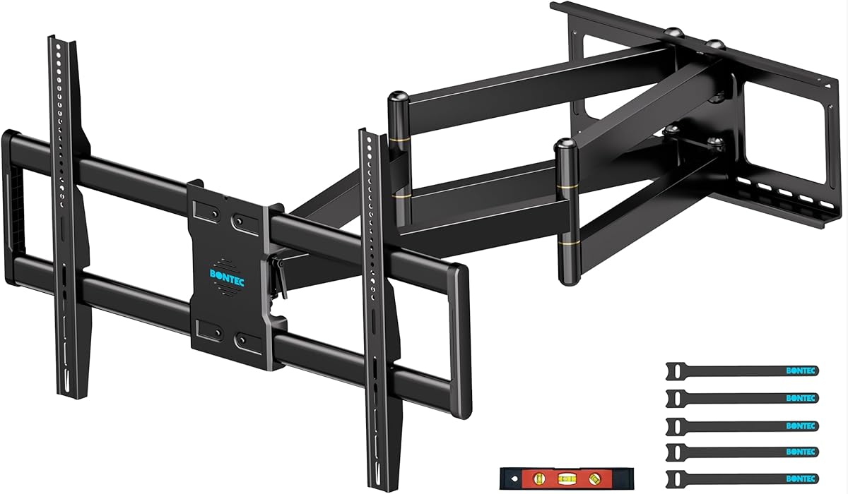 Heavy Duty TV Wall Mount with Extra Long Extendable Arm for 60–110 Inch TVs, Holds Up to 275lbs, Full Motion Bracket with Corner Swivel and Tilt, Max VESA 800x600mm, Fits 24" Studs, Wide Compatibility