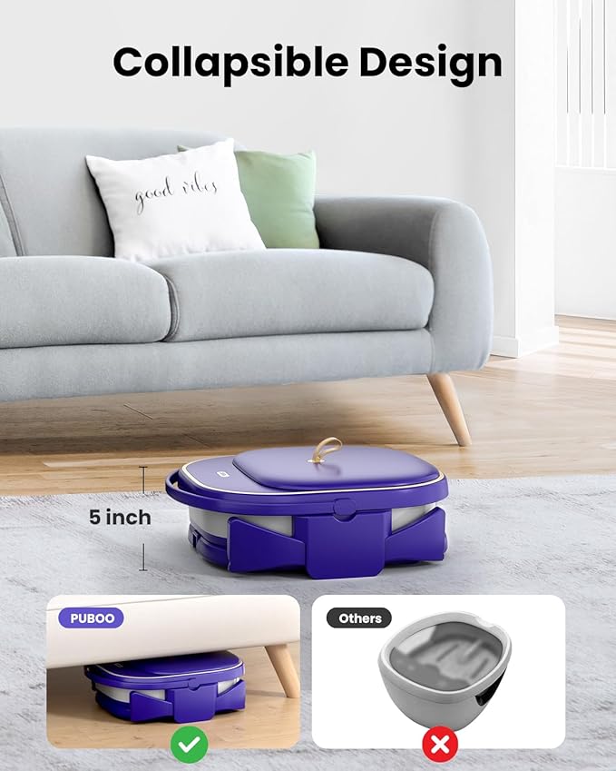Puboo Spa de Pies Plegable con Calor Masaje Rodillos miniatura 5