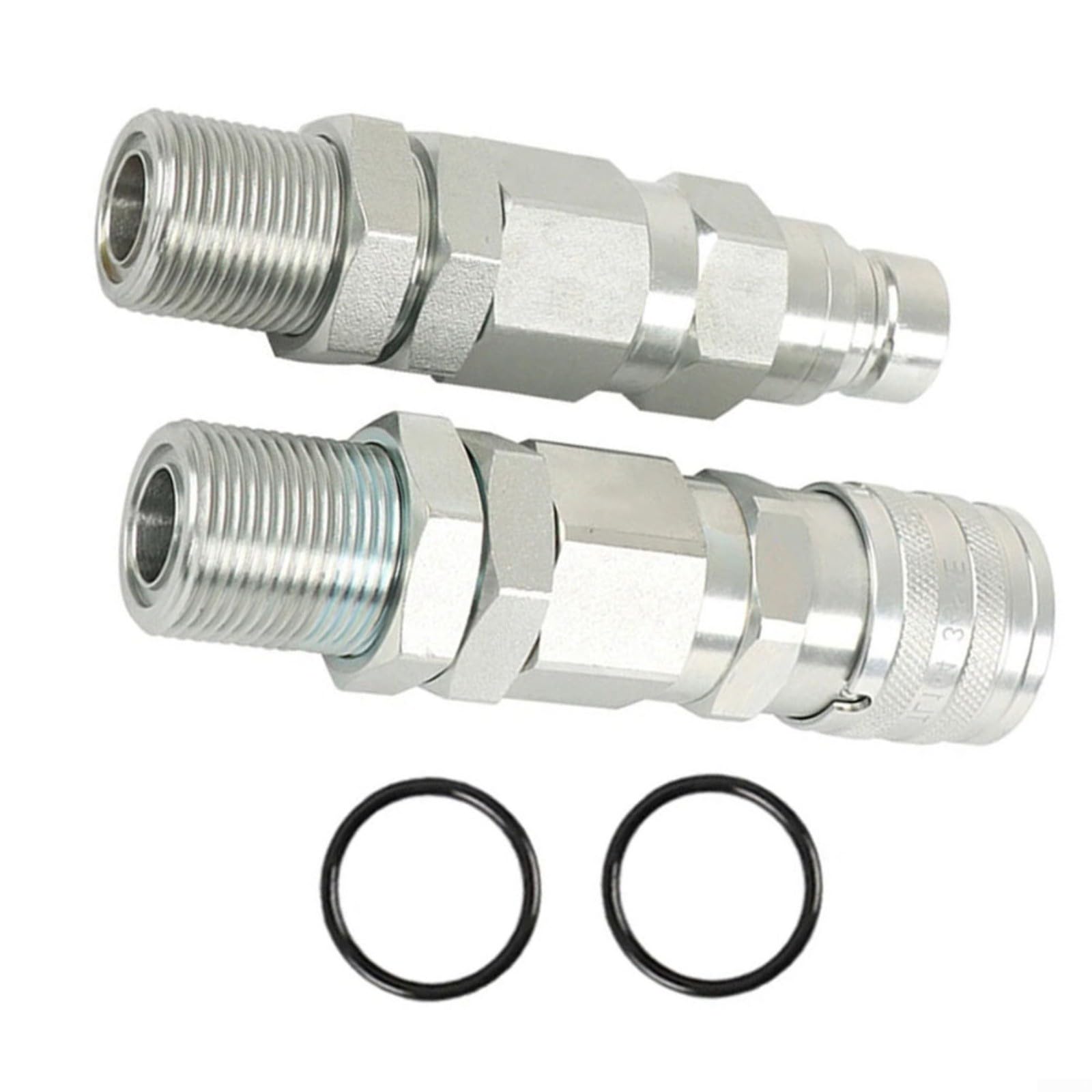 KiraKira Męski żeński do płaskiego szybkozłączki 328D 332 333D 50G 60D Skid Steer, do Heavy Duty Adapter Part KV13884 AT312877