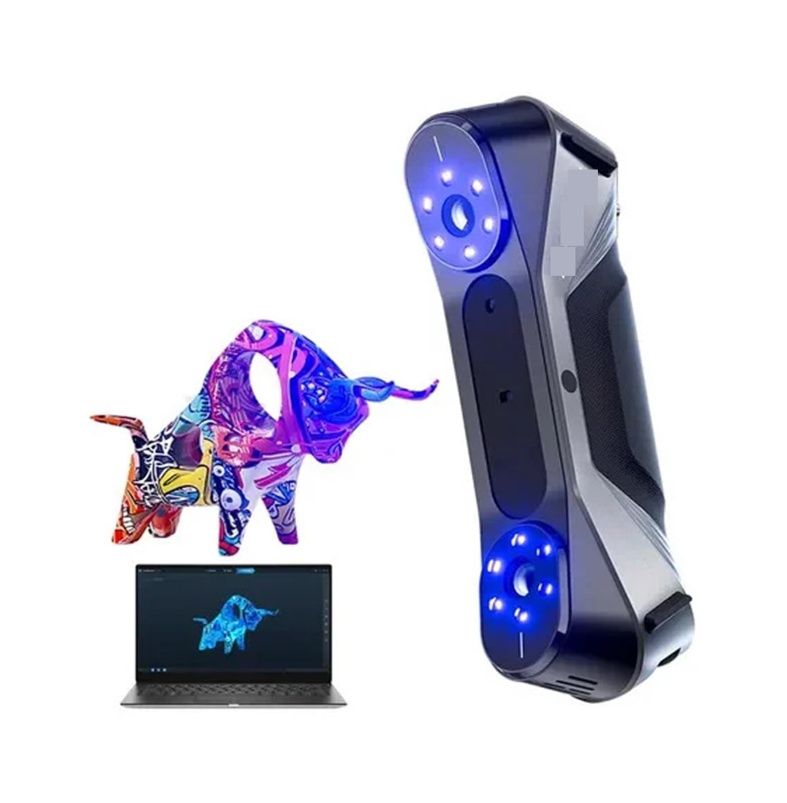 Scanner 3D CR-Scan Raptor, precisione 0,02 mm, colore nero