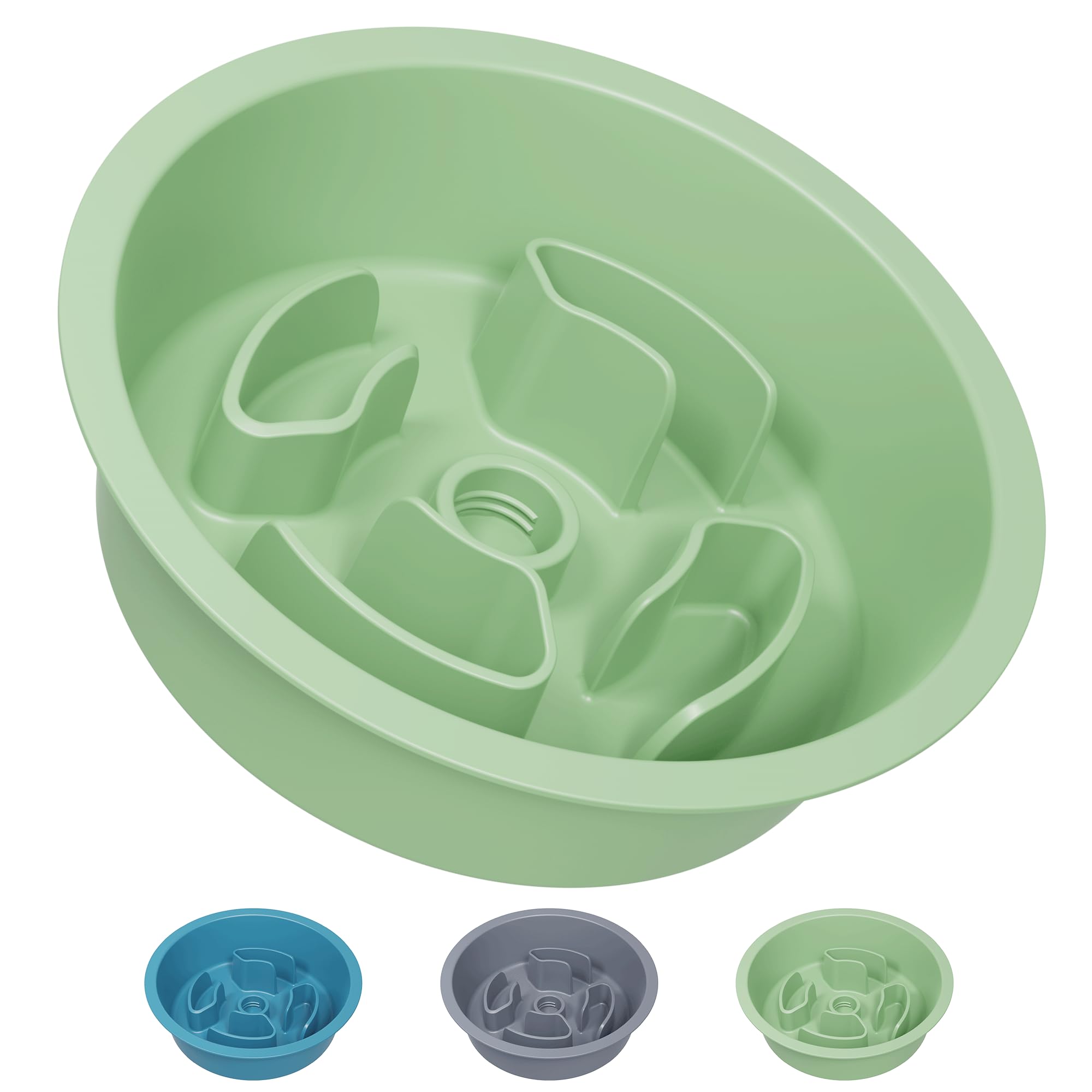 AVERYDAY Slow Feeder Dog Bowls for Medium Breeds Fits Raised Feeding Station, Puzzle Dog Food Bowls to Slow Down Eating, Dogs Feeding Bowl with