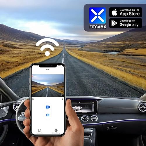 Miniatura 5 de Fitcamx Cámara de tablero 4K adecuada para Mercedes-Benz CLS 450 4MATIC 2019 2020 2021 2022 2023 (HD2-6118), aspecto OEM, video UHD 2160P, grabación