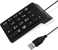Vista 1 de Teclado numérico para laptop, teclado USB de 10 teclas, portátil ultra delgado, mini Numpad, números externos, teclado para computadora portátil