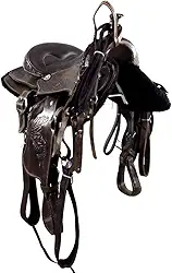 Sela de Cavalo Americana Quarto de Milha Tradicional Marrom 16 Polegadas