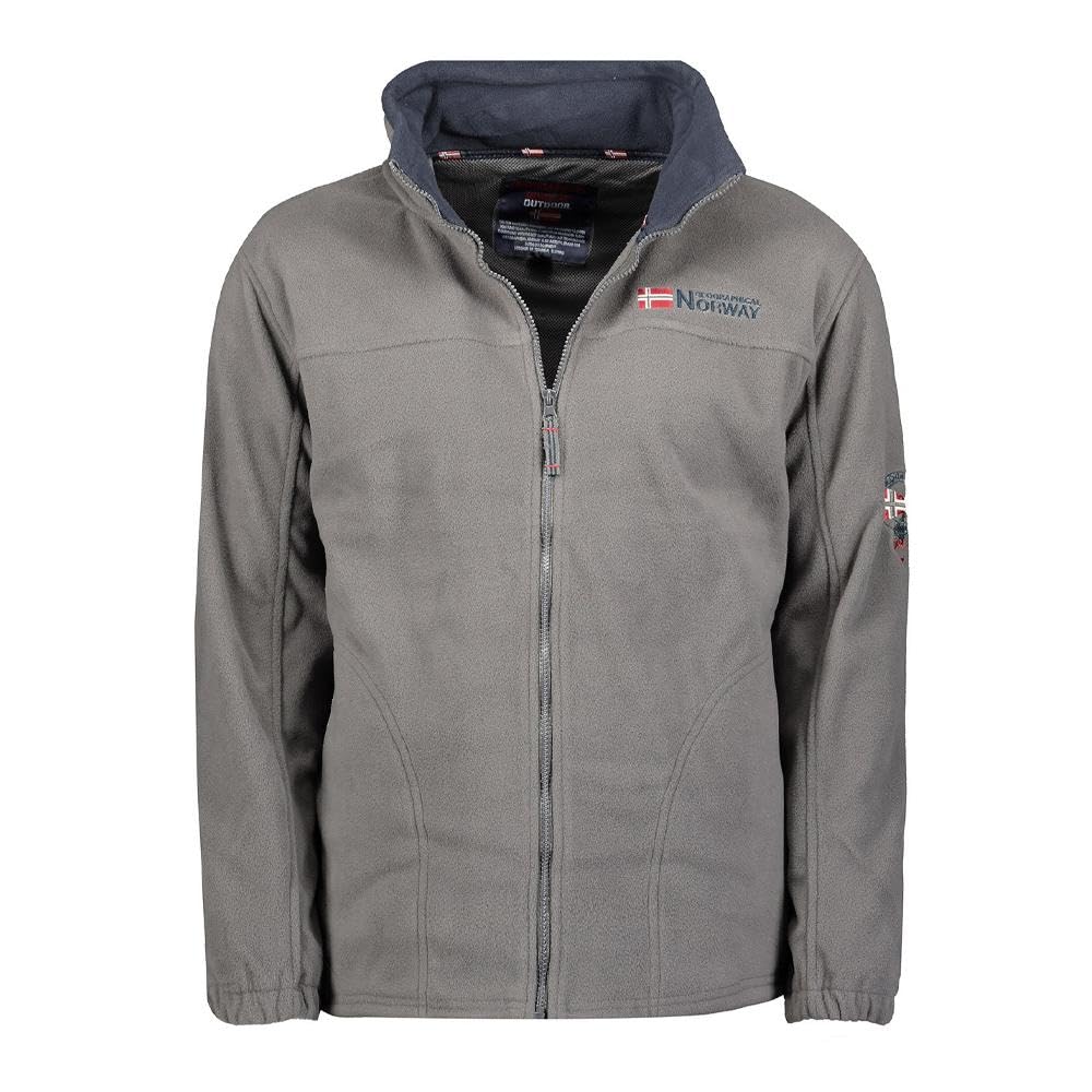 Geographical Norway Grey Fleece Jacket Man Tamazonie, grey, L