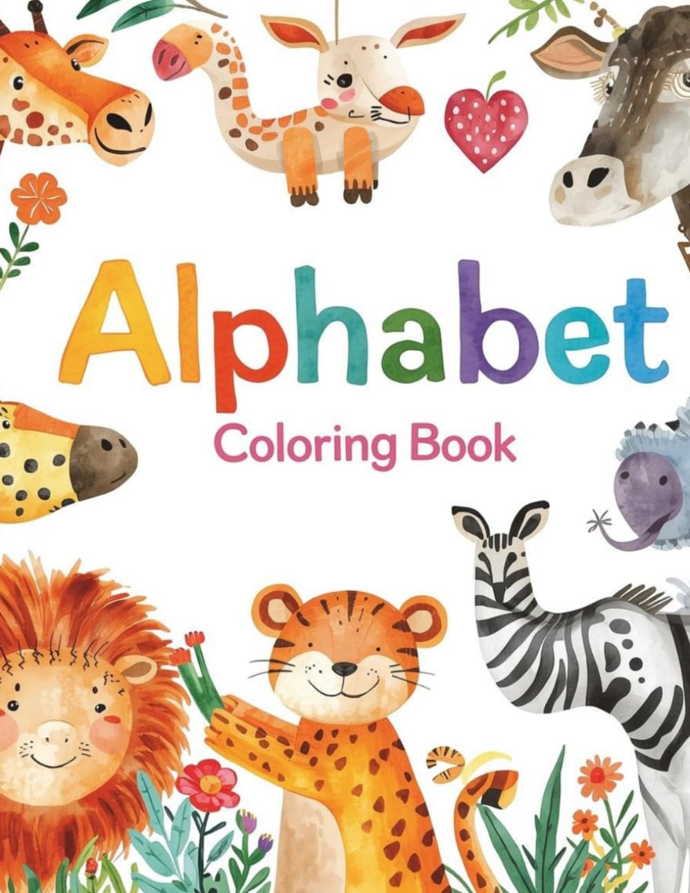 Alphabet Coloring Book: A-Z animal coloring pages for children