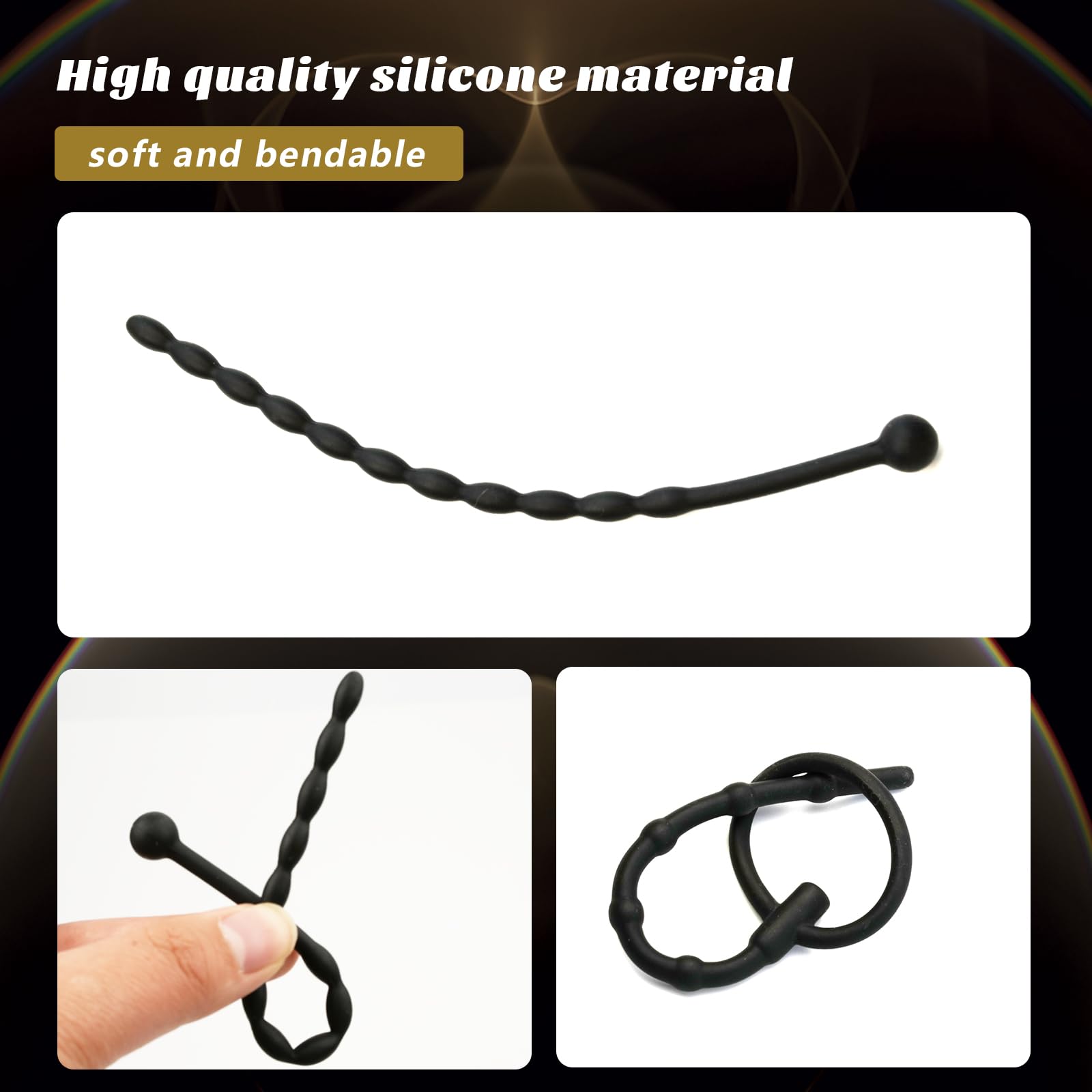 Dilatore Urinario 8-Piece Set Maschio Silicone Penis Rod Ostruzione Uretrale Cock Espansione Spina di Stimolazione Masturbazione Giocattolo Del Sesso