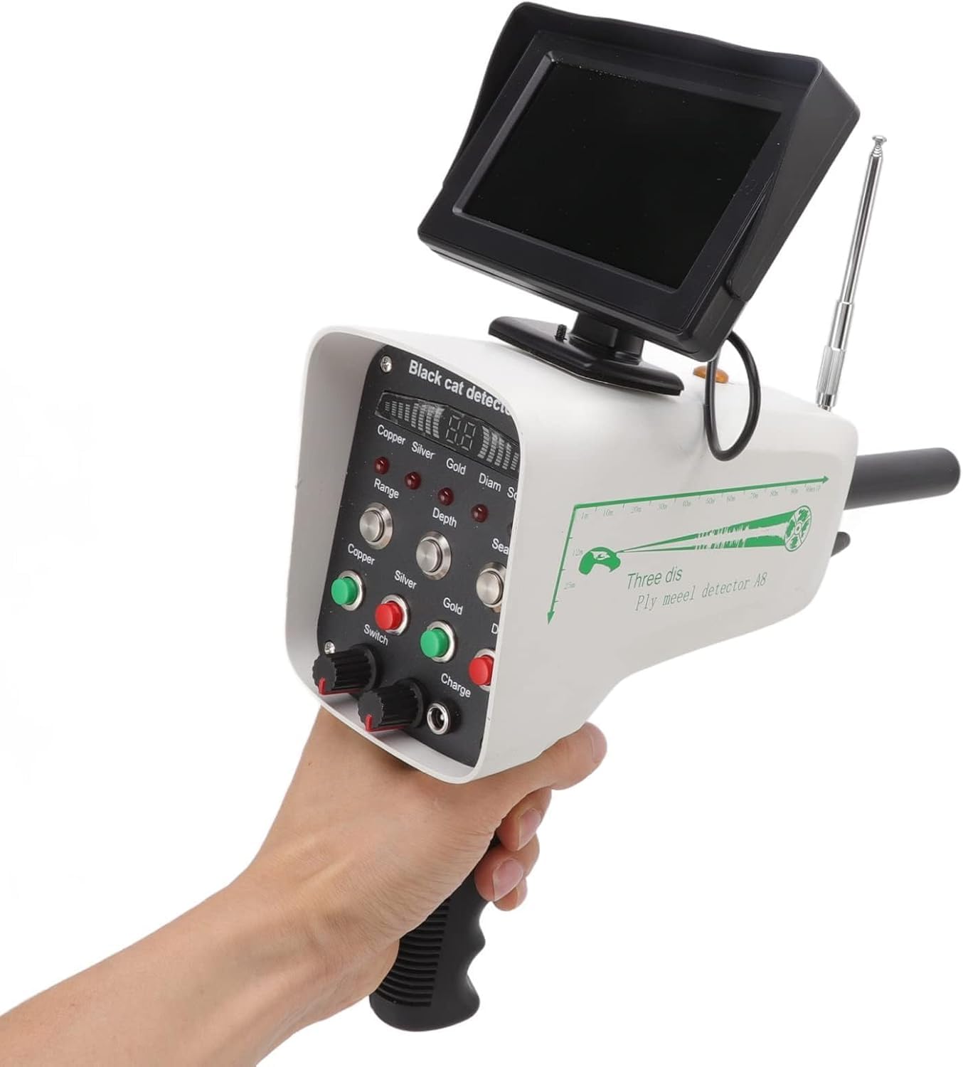 JKJZSALJ High Accuracy Metal Detector for Gold Silver Copper, Max 1000M Search Range & 30M Depth, with Hd Screen, Ideal for Treasure Hunting