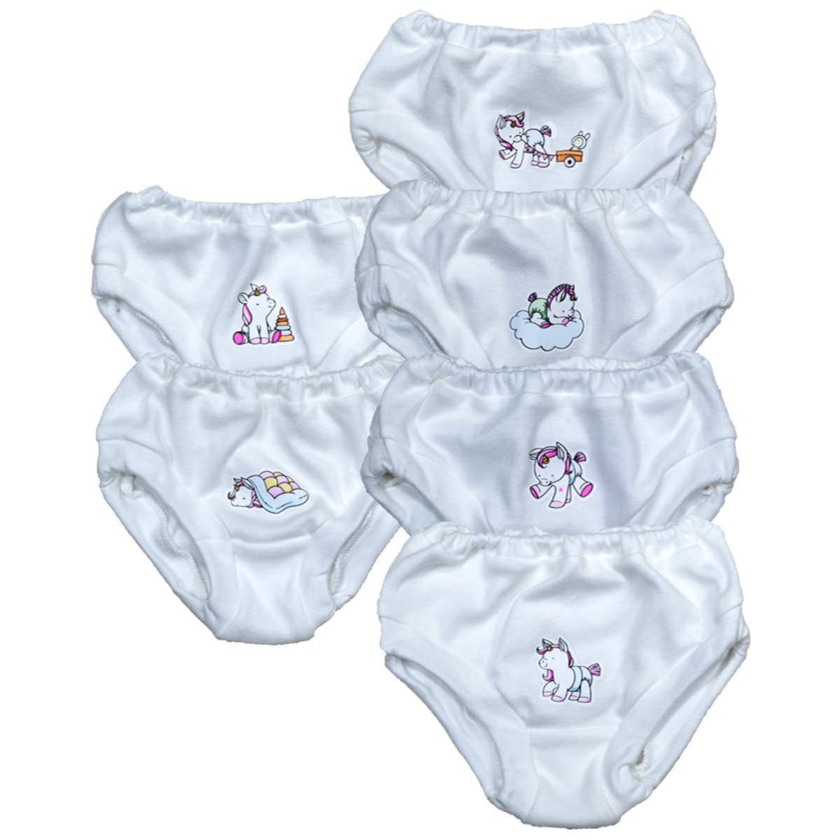 SMILE BABY Unisex Cotton Panties (Pack of 6).