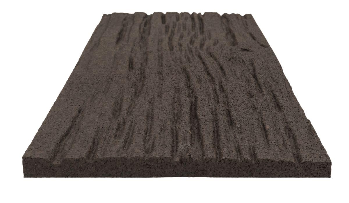 Trittstein 1 Stück, Gartenplatte Bahnschwelle, Gehwegplatte, Beetplatte, Laufplatte aus Gummi, 60 x 25 x 1,7 cm
