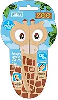 Tilibra - Tesoura Escolar Plástica 120mm Zoo Girafa - Tilibra