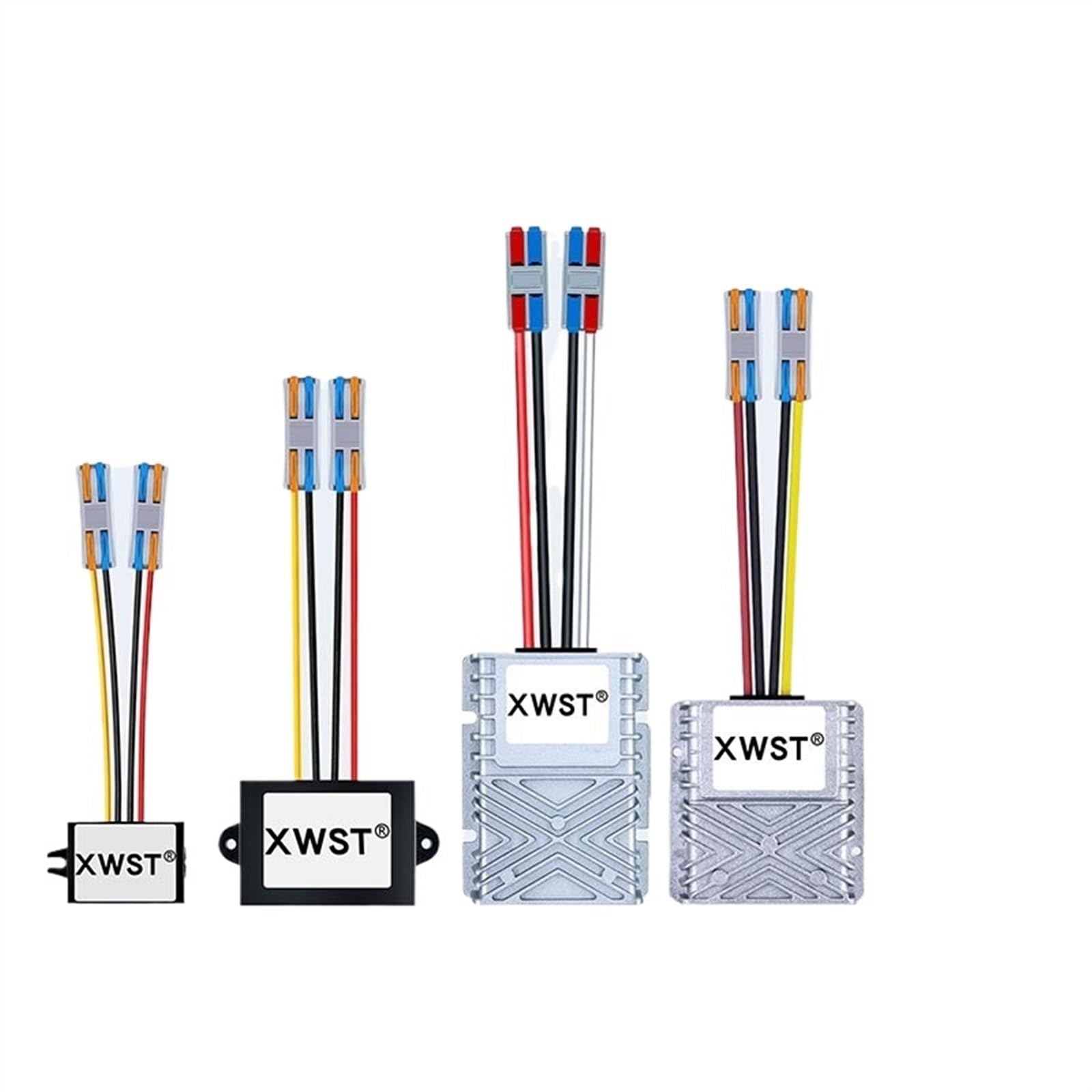 Konwerter zasilacza 20-90 V na 12 V, regulator napięcia DC, 24 V, 36 V, 48 V, 60 V, 72 V do 12 V, z szybkim złączem do monitora robota (1A ABS Platisc S)