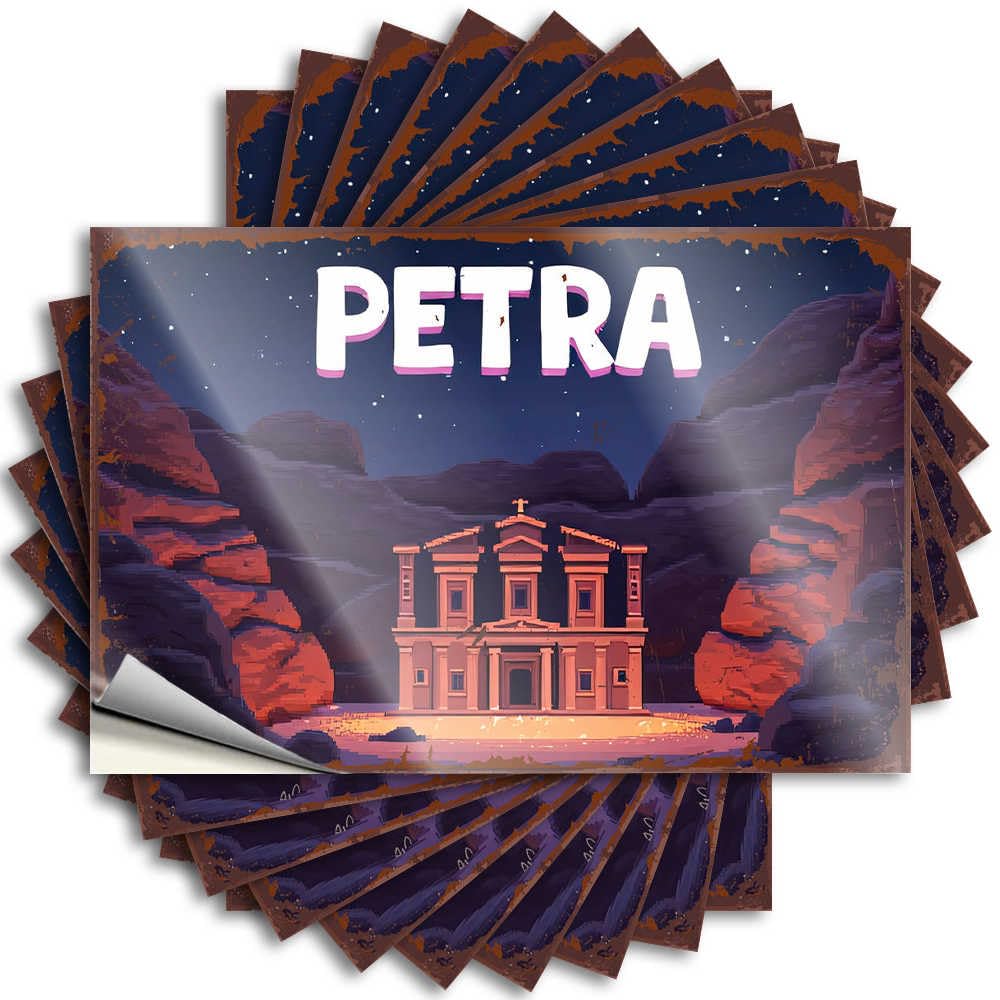 Fzfn Girls Colour Tiki Bumper - Heavy Darts Bumper Petra: The Lost City Carved Into Rock(12X18cm)