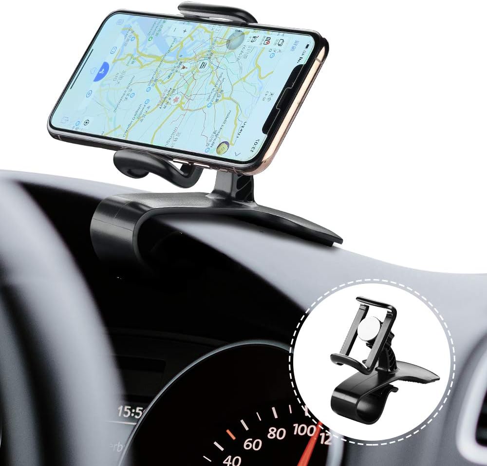 Amazon 車載ホルダー Flaneo Sh1 エアコン吹き出し口用 スマホホルダー 360度回転 多機種対応 2種類のグリップ付き 黒 車 バイク 車 バイク