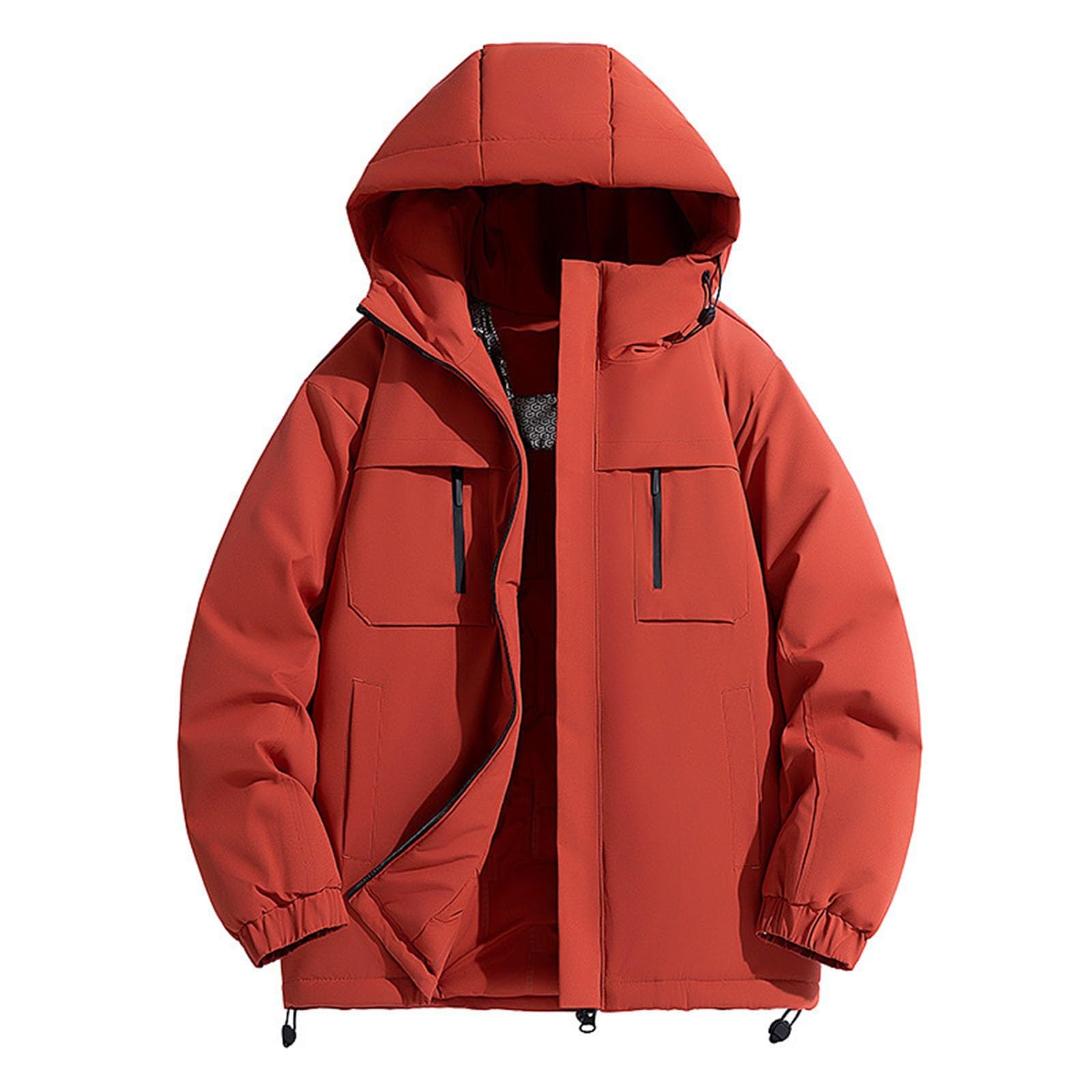 Generisch Christmas - Piumino da donna invernale con cappuccio, caldo, sportivo, per attività all'aria aperta, per la stagione fredda, alla moda
