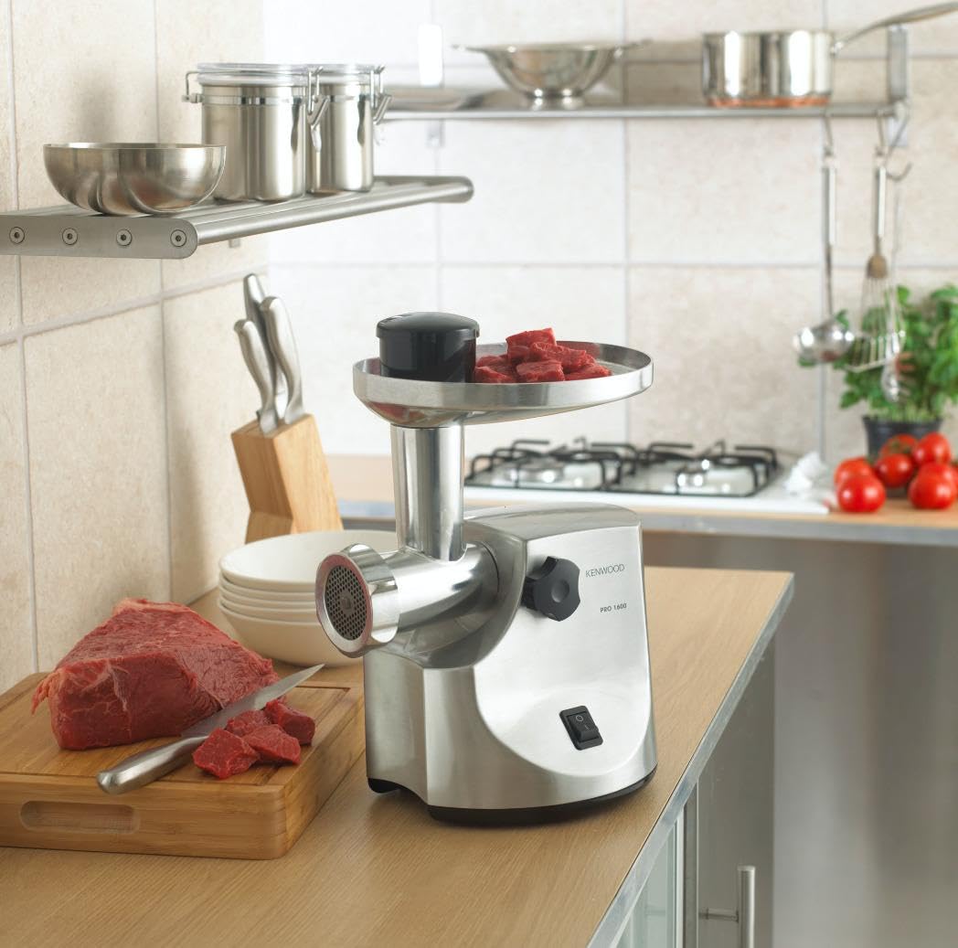 Kenwood MG510 - Picadora de carne (1600 W), color plateado