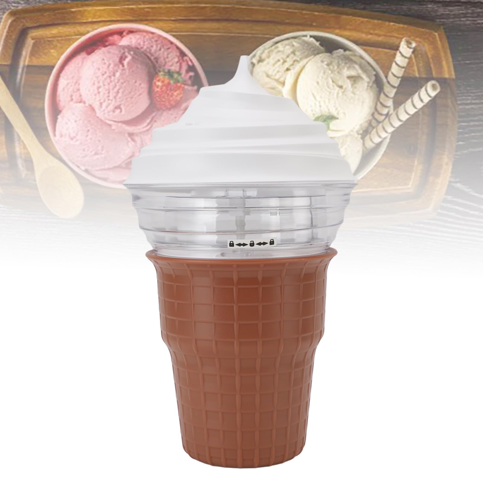 Macchina per Gelatiera per Gelati Fai -da -te, Maker di Gelati Elettrici Fatti in Casa Rapido, Produttore di Trattamento con Gelato con Sorbetto Yogurt Congelato, Facile da
