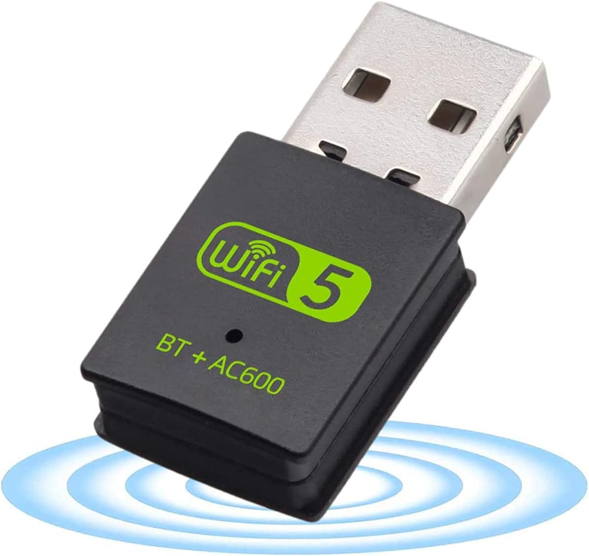Bluetooth Adapter USB WiFi Mini Bluetooth WiFi Dongle 600Mbps Dual Band 2.4G/5G Wireless Adapter and Bluetooth Wireless Network Card Transmitter Receiver WiFi Bluetooth 5.0 Adapter for PC-image-22