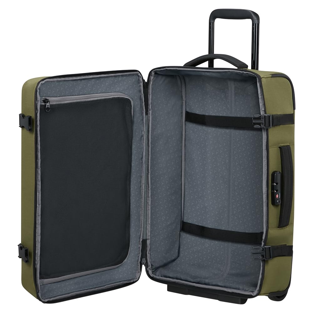 Samsonite Roader - Bolsa de Viaje con Ruedas Pequeña, Equipaje de Mano 55 cm, Trolley Cabina, Ideal para Viajes & Escapadas, 2.20 KG - 39.5 L - Verde (Olive)