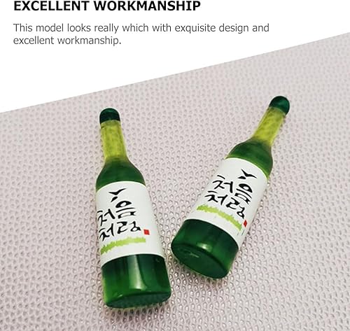 Miniatura 6 de Modelo Soju coreano – 15 botellas de vino pequeñas botellas de vino coreano miniatura modelos miniatura bebida para casa pequeña miniatura mini cosas