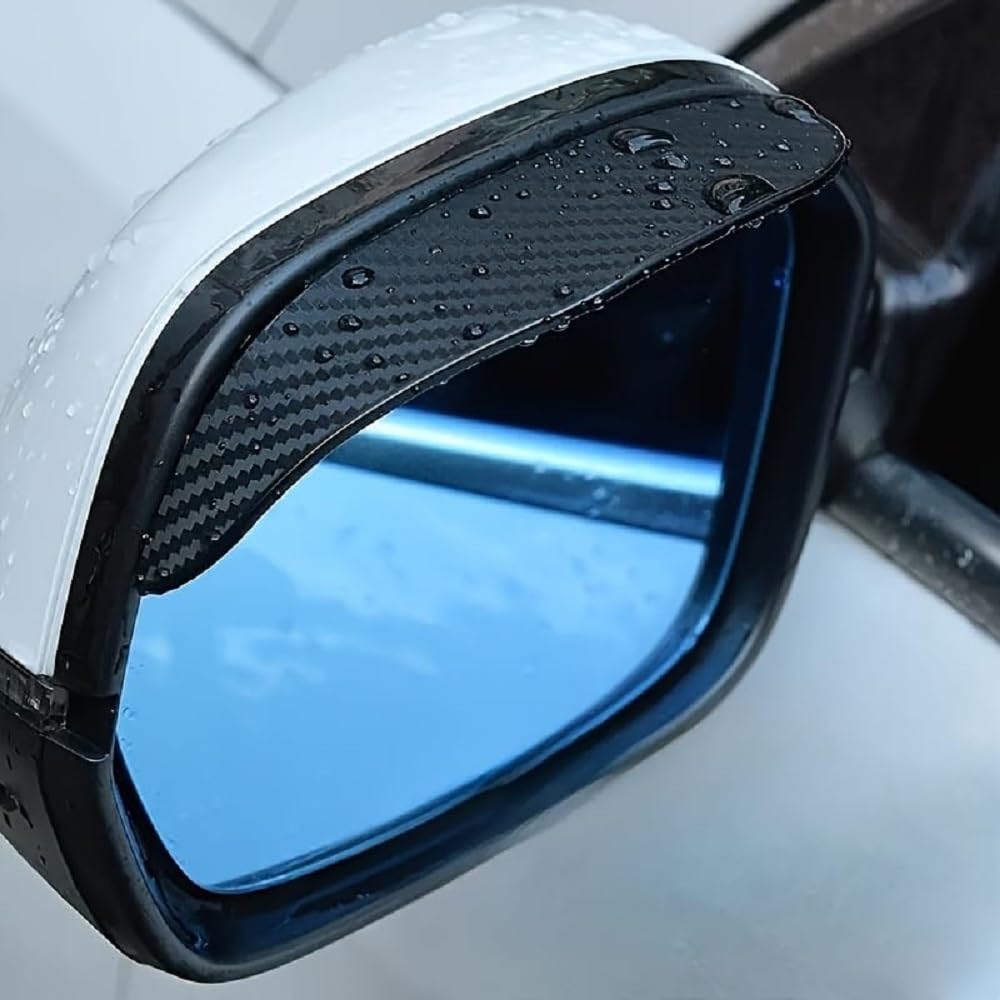 VAPORVERSE 2 Packs Car Rear View Mirror Rain Guards for Toyota Corolla 5 Türer 12 (XII) E210 I 2018 2023, Side Wing Mirror Rain Visor Shield Flexible Sun Shade Protector PVC