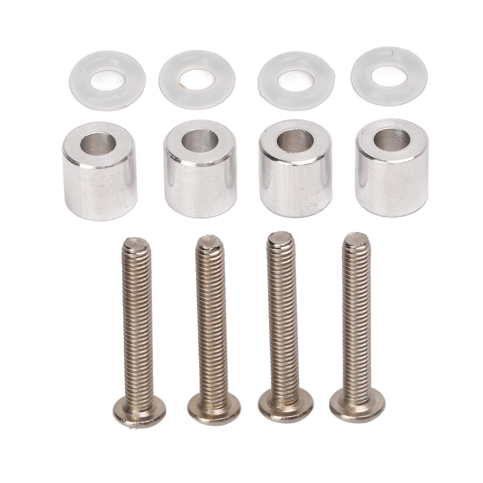 Ammortizzatori RC, 4 Pezzi Accessori ammortizzatori per Auto RC a Doppia Sezione Regolabili in Lega di Alluminio per Auto Cingolata 1/10 RC (80 mm)