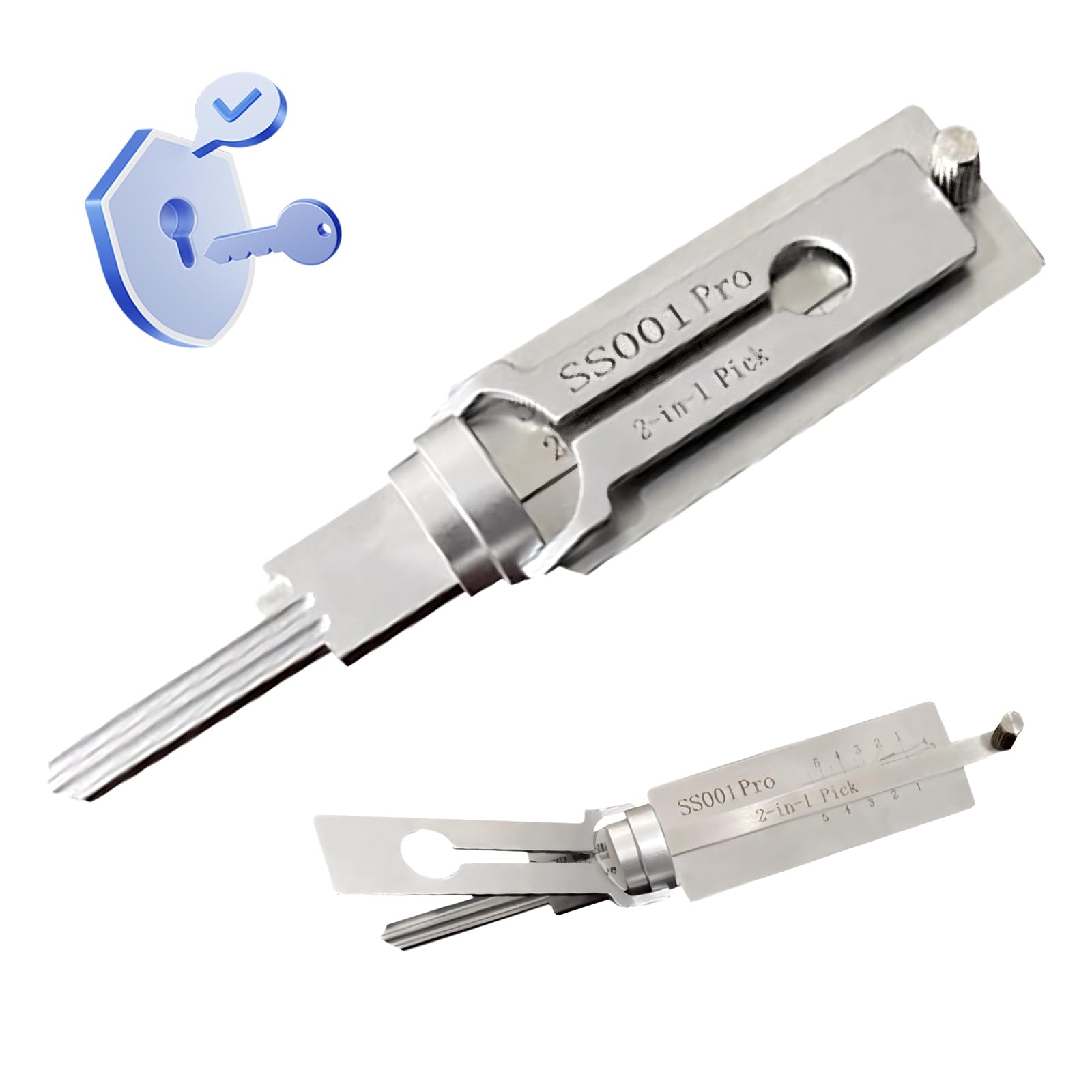 Master Key Decoder,Stainless Steel Master Key Decoder,Door Lock Opener Pick,SS001 Lock Pick Decoder,Para Diversos Escenarios,Como Abrir Cerraduras,Leer Cilindros De Cerraduras Y Fabricar Llaves