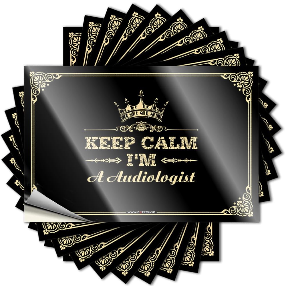 Cool Stuff for Boys Ship Tattoos - Keep Calm I'm A Audiologist Laptop Waterproof Vinyl Sticker(6X9CM)