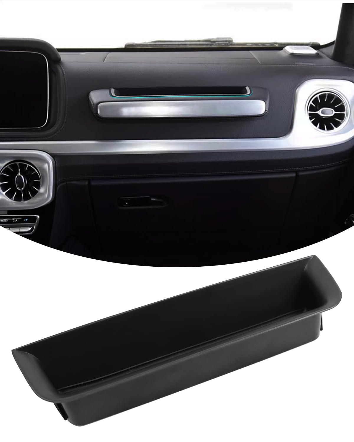 Beifahrer Ablagebox Griff Ablagebox Tablett Ablage Zubehör links Fahrer für Mercedes G Wagon W463A W464 G-Klasse G350D G400D G500 G550 G63 2019-2024