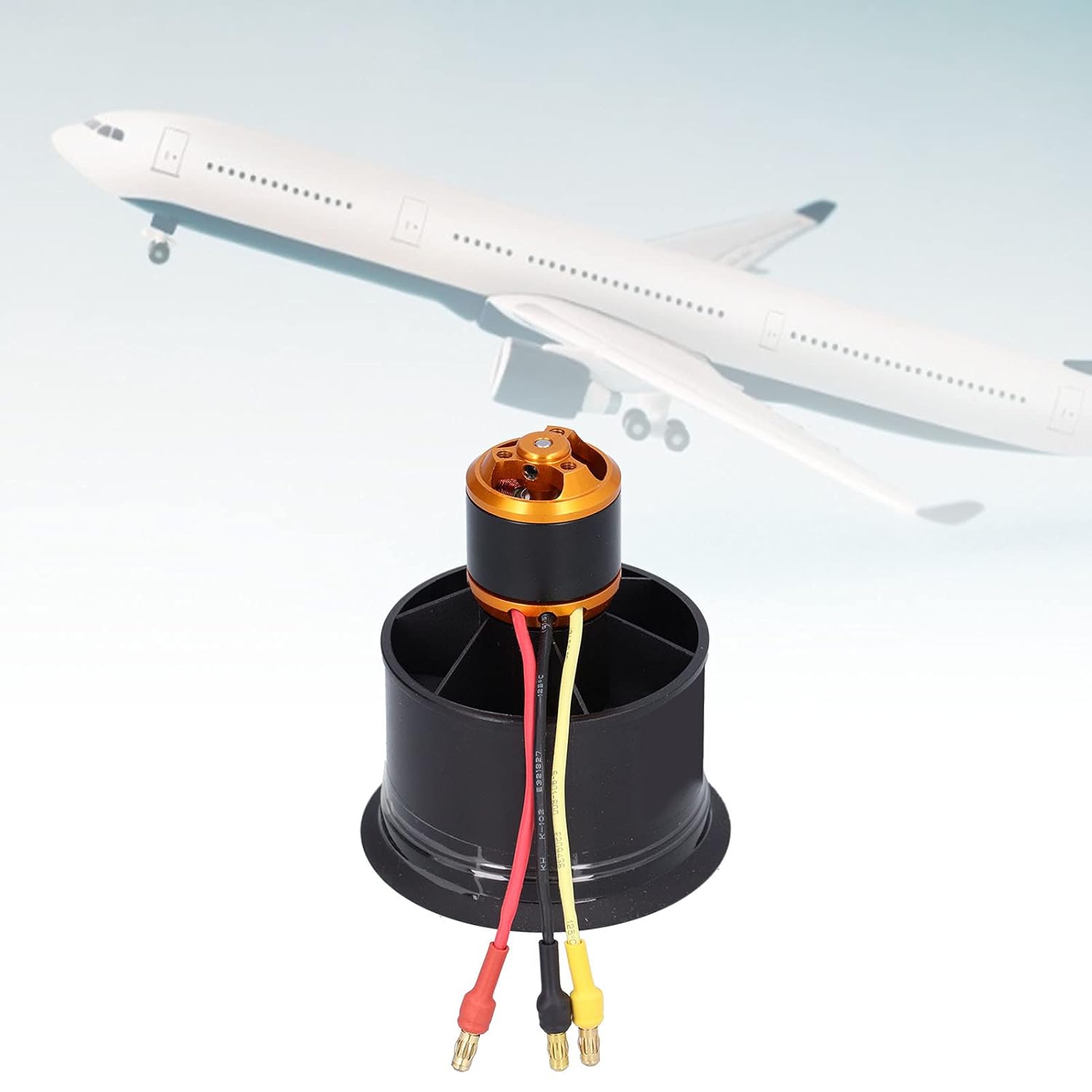 50mm RC Electric Ducted Fan,45A 12 Blade Brushless Motor,50mm EDF for RC Jets and Drones with Clockwise 4600KV,25.8mm Diameter,11.1V DC,550W Max Power