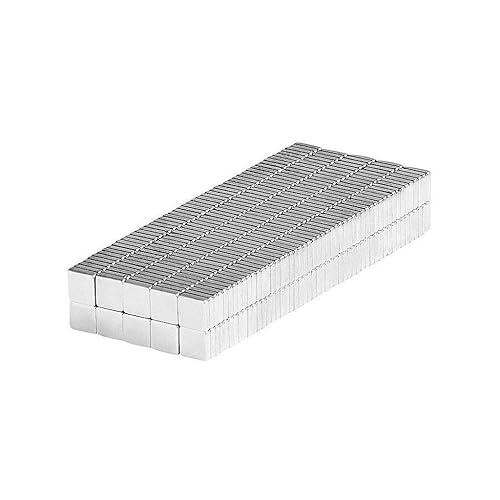 Pequeños imanes de bloque cuadrado de 1/8 x 1/8 x 1/32 - Soporte magnético universal muy pequeño de 3 x 3 x 1 pulgadas, organizador de herramientas
