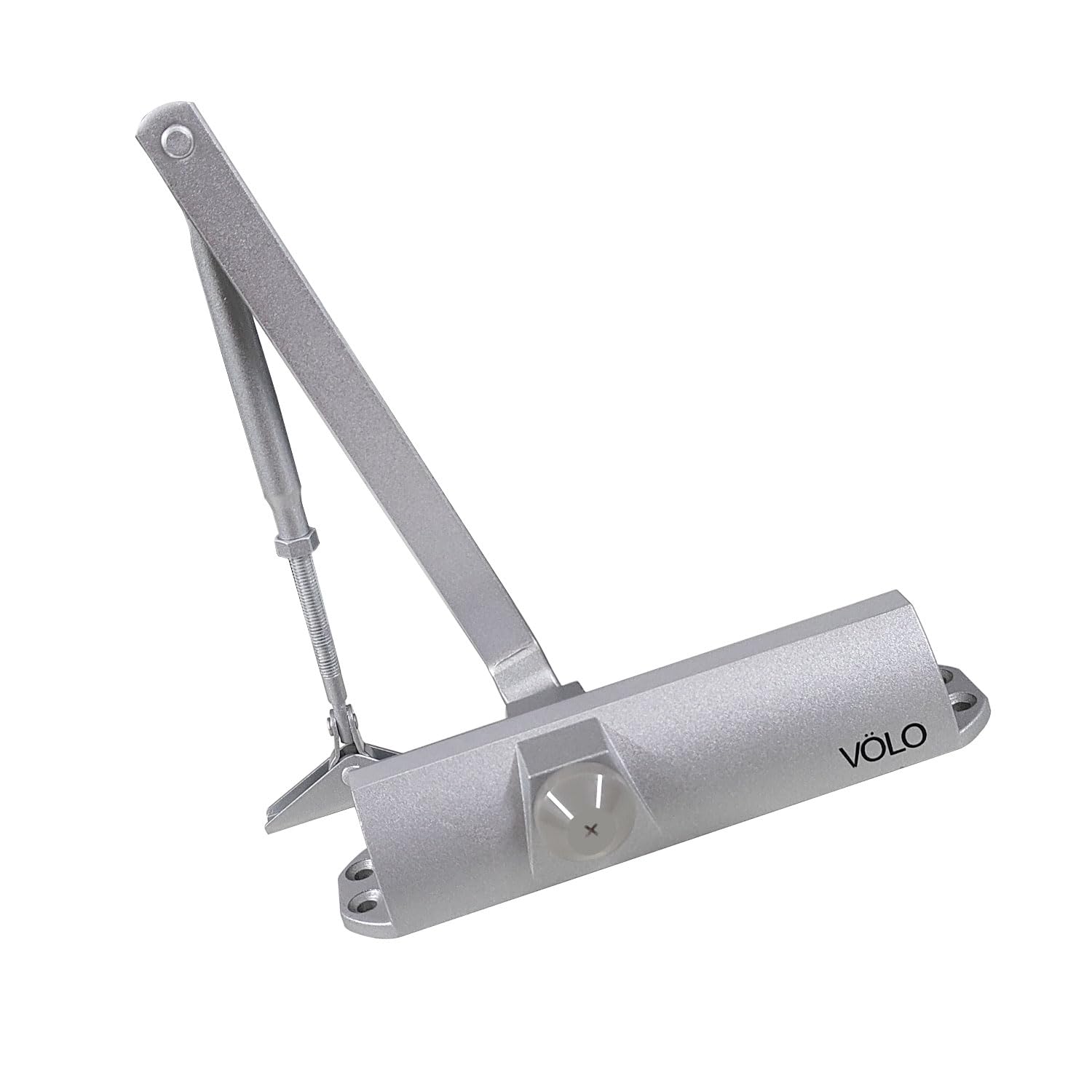 Automatic Hydraulic Double Speed Aluminium Door Closers Premium Heavy Duty for Residential/Commercial Purpose with Fitting Set (Color Silver) (DC 80 Trio)