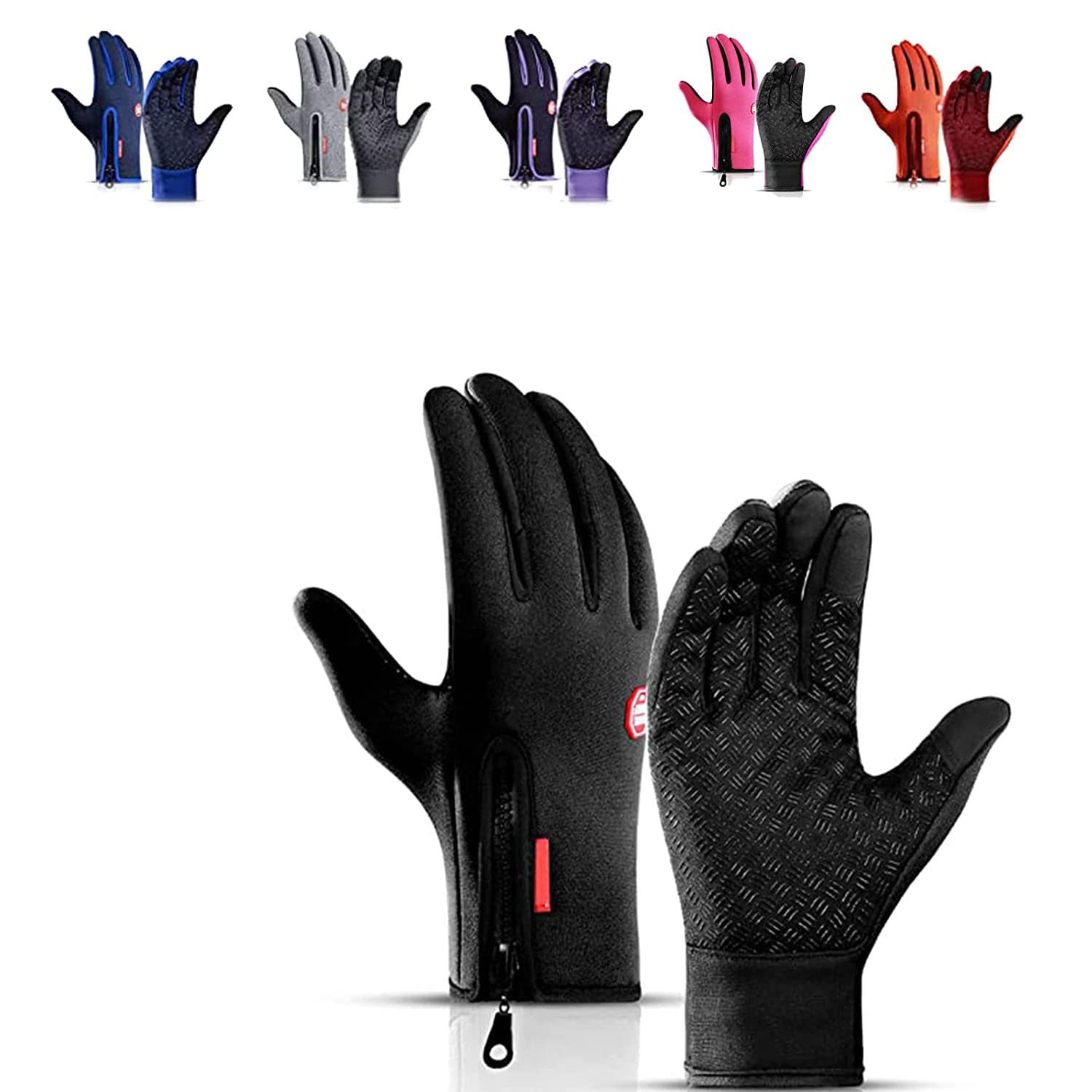 LELEBEAR Cozy Season Gloves for Women Men, Cozyseason Gloves, Thermal Winter Gloves Touchscreen Windproof Gloves for Cycling (Black, X-Large)