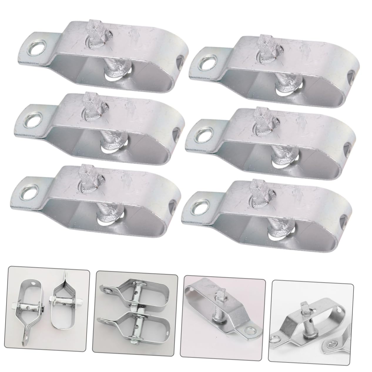 BESPORTBLE 4 Sätze Spanner Für Drahtseil Gartendraht Fechten Zaundrahtspanner Kabel Kombinationsschloss Drahtspannwerkzeug Abzieher Vorhängeschloss Scharnier Kette Silver Gießen 6 Stück * 4