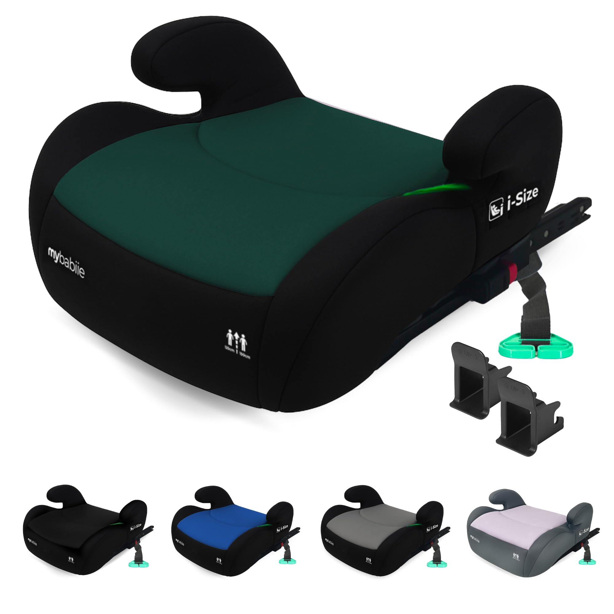 My Babiie MBCSB20 Child Booster Seat - ISOFIX, R129 i-Size 125-150cm (Group 3, 6 to 12 Years Approx.) Portable Kids Car Seat, Comfortable, Compact, Lightweight, Ideal for Travel - Black — view 9