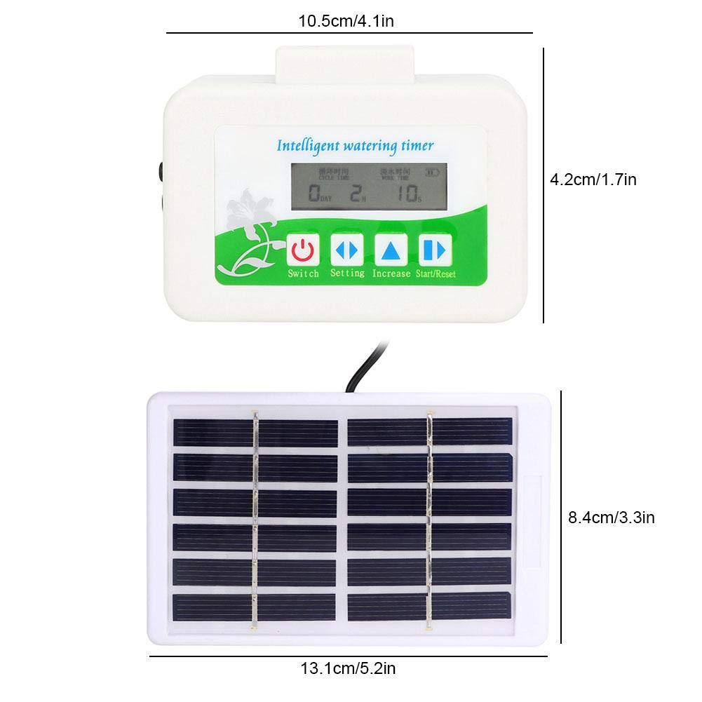 Set di timer per irrigazione solare Attrezzatura per l'irrigazione automatica Strumento per irrigazione a goccia intelligente per piante da fiore