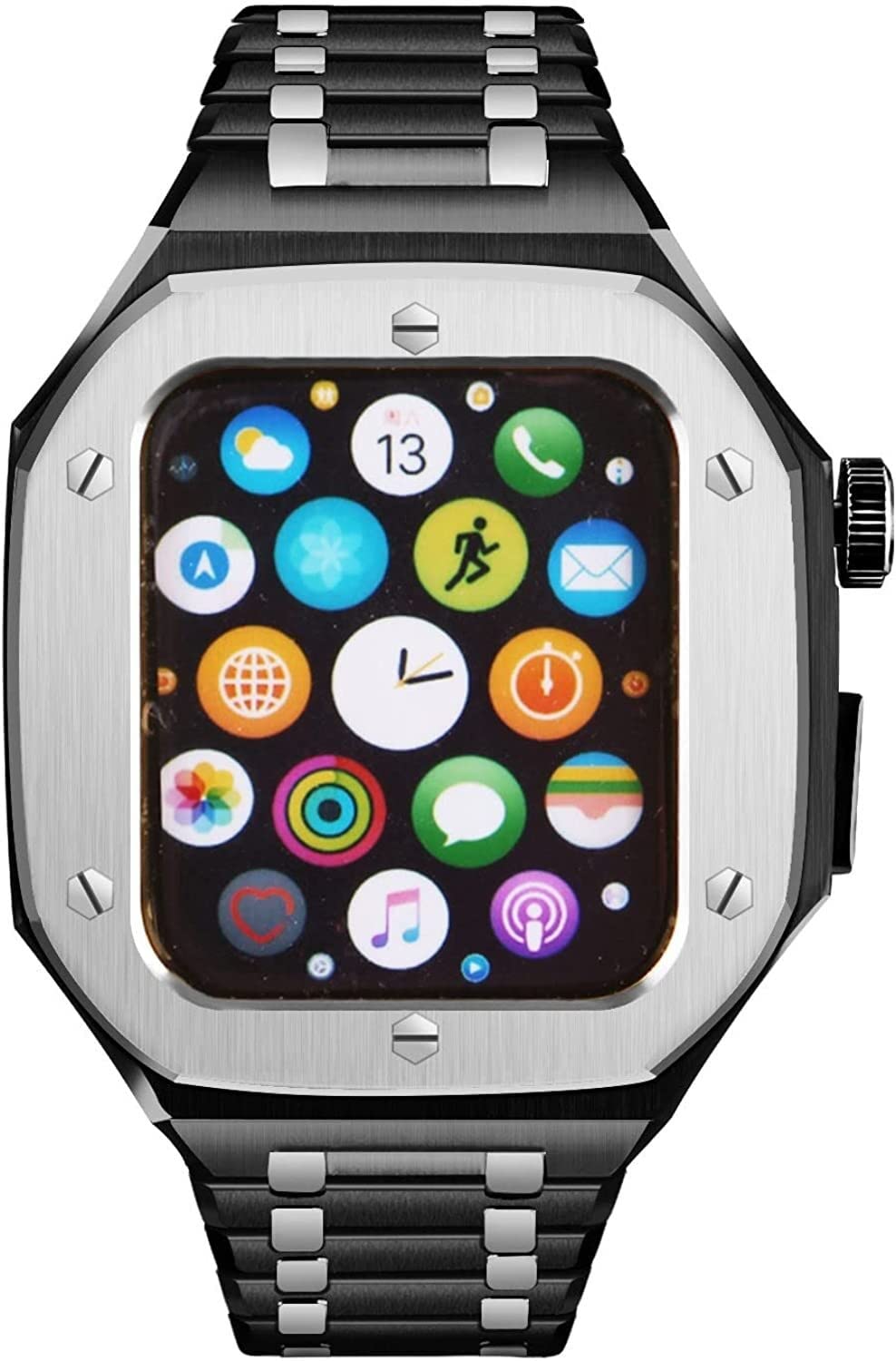 Bracelet Apple Watch 44mm antichoc acier évite les rayures de l'écran