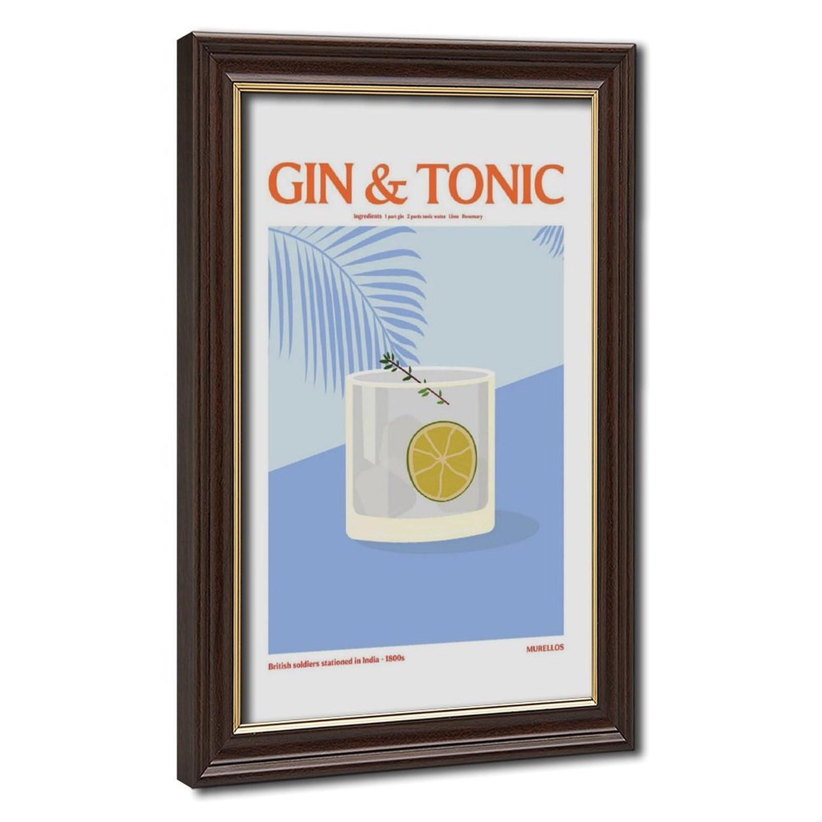 Toile Gin And Tonic pour habiller un mur vide de bar ou de bureau - 8